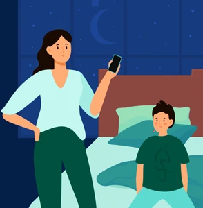 person scheduling appointment online over their phone