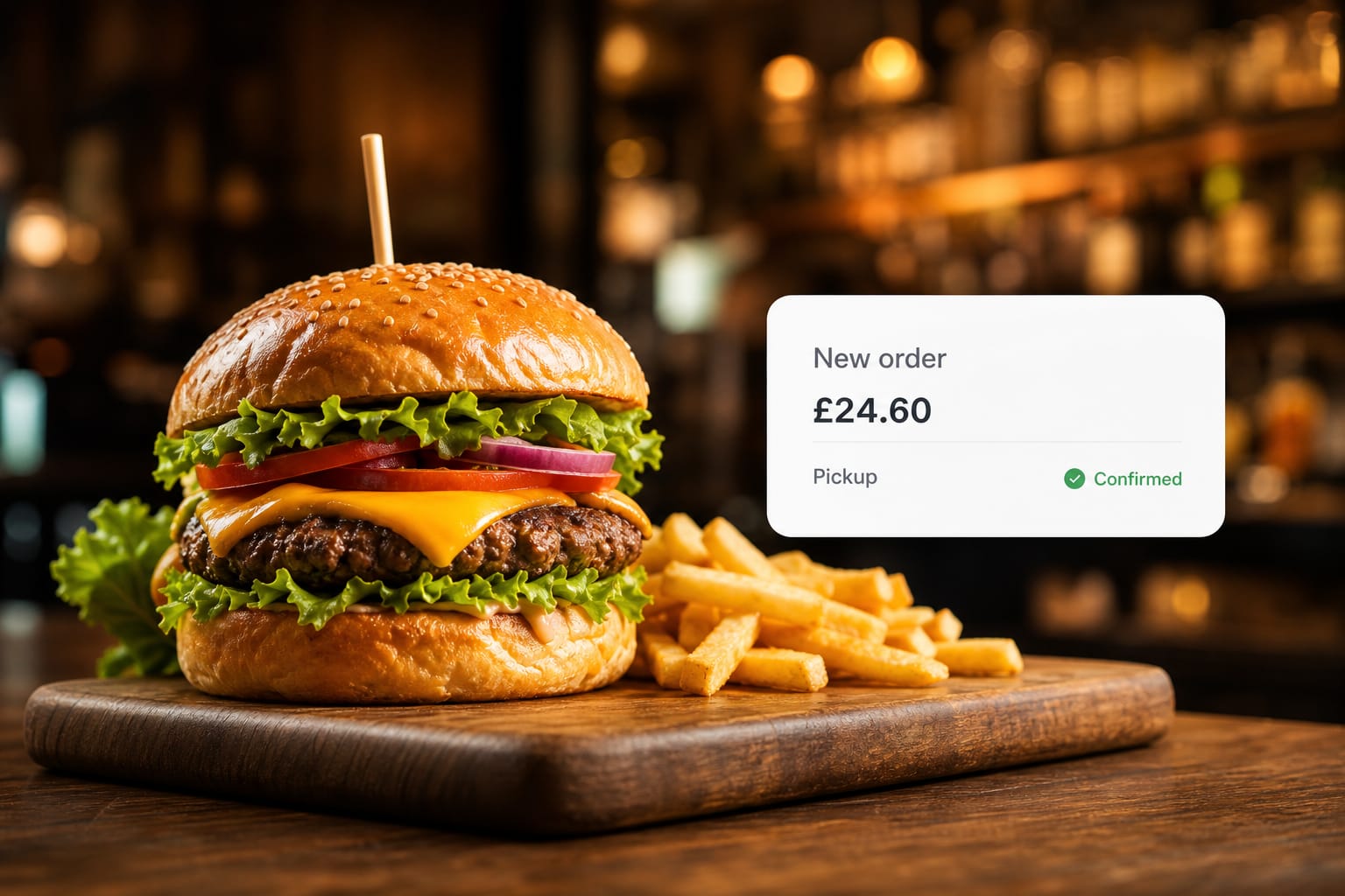 Restaurant burger order
