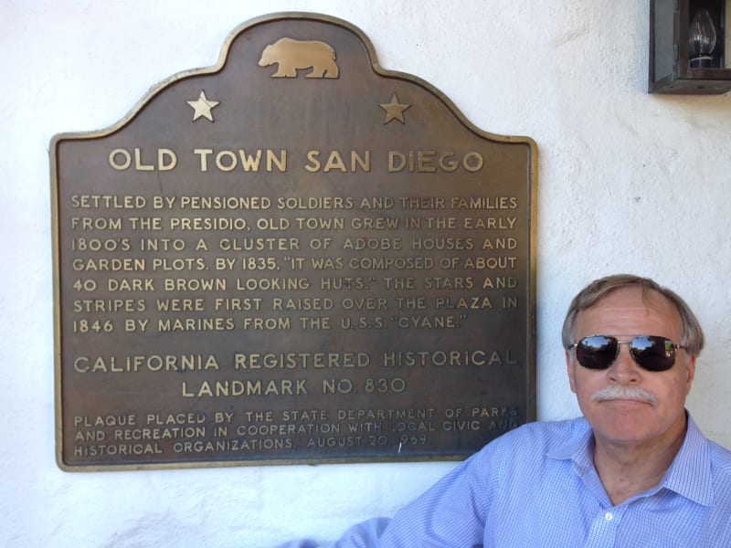 CHL #830  Old Town San Diego State Plaque