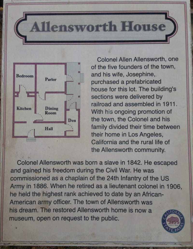 CHL #1047  Allensworth  (Allensworth Family House Floorplan)