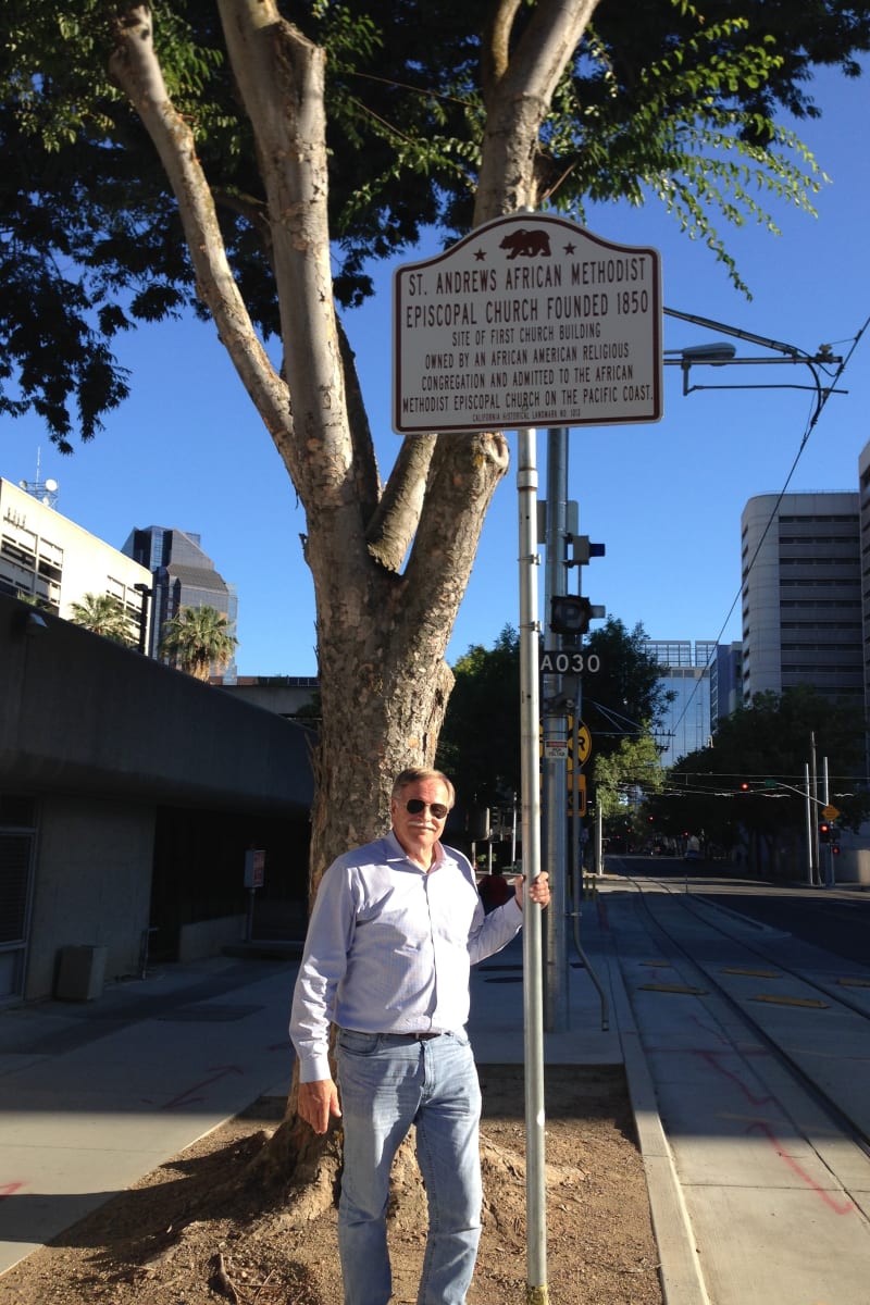 CHL #1013 SITE OF THE FIRST AFRICAN AMERICAN EPISCOPAL CHURCH ON THE PACIFIC COAST - 