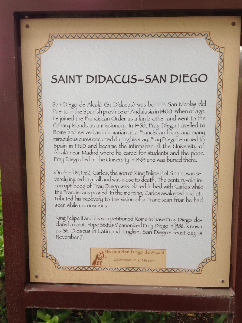 CHL #242 Mission San Diego de Alcala  (Saint Didacus)