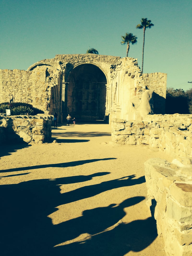 CHL #200 Mission San Juan Capistrano Great Stone Church, destroyed by 1812 earthquake