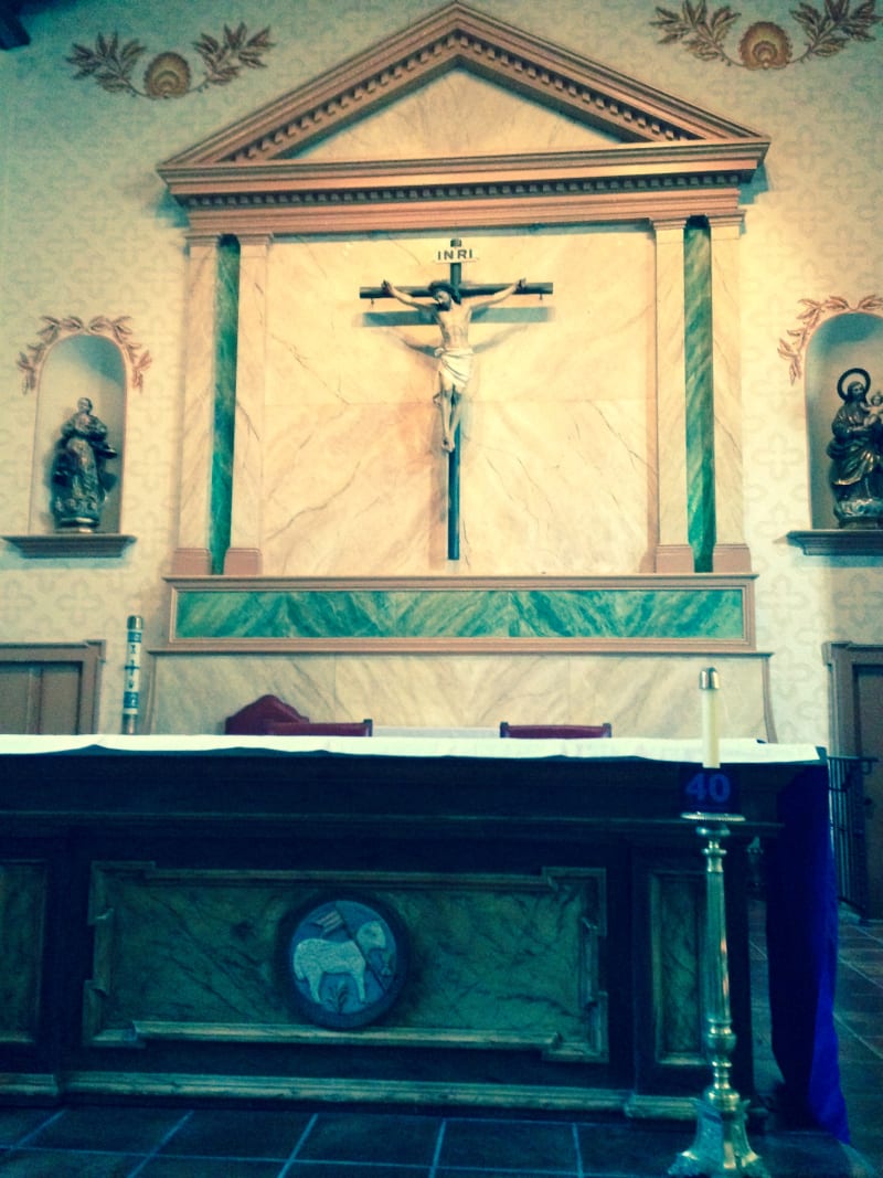 CHL #325 - Mission San Luis Obispo de Tolosa   --  Front Altar