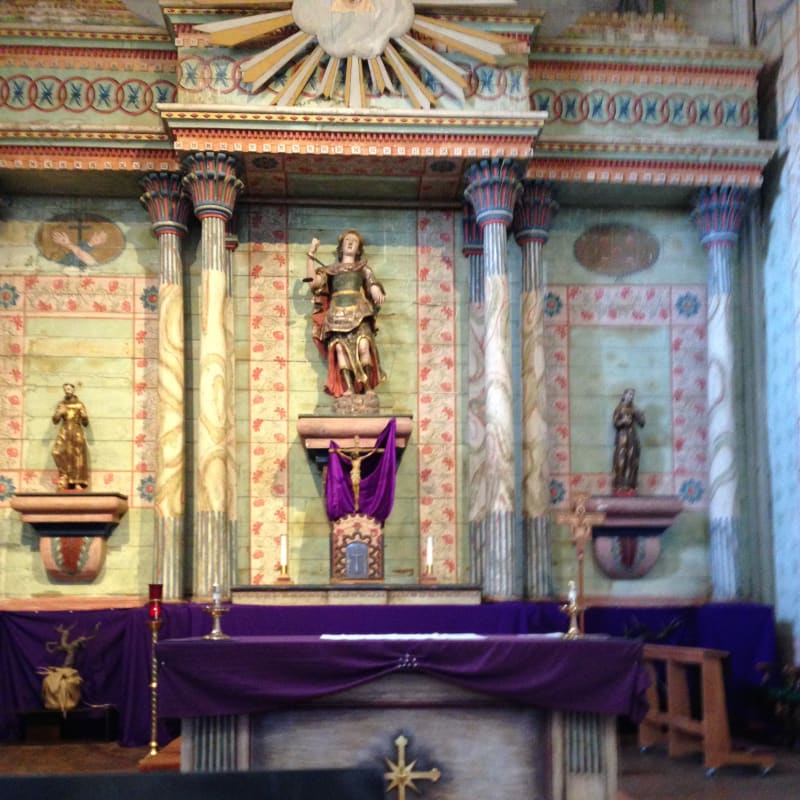 CHL #326 - Mission San Miguel Arcángel -- Front Altar