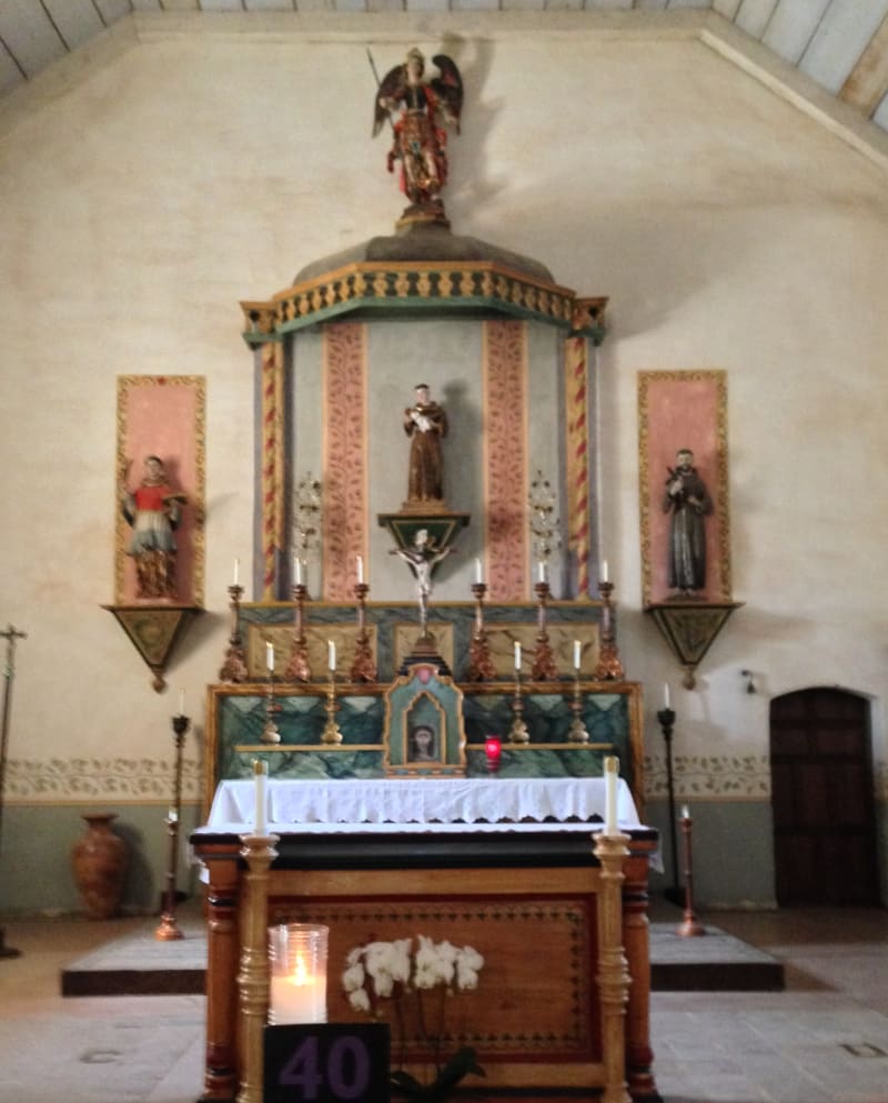 CHL #232 - Mission San Antonio de Padua -- Front Altar