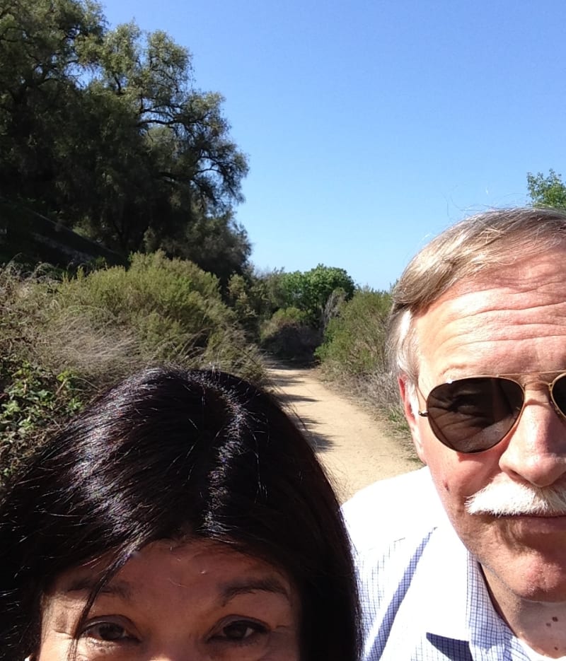 Walking Down El Camino Real adjacent to San Juan Bautista