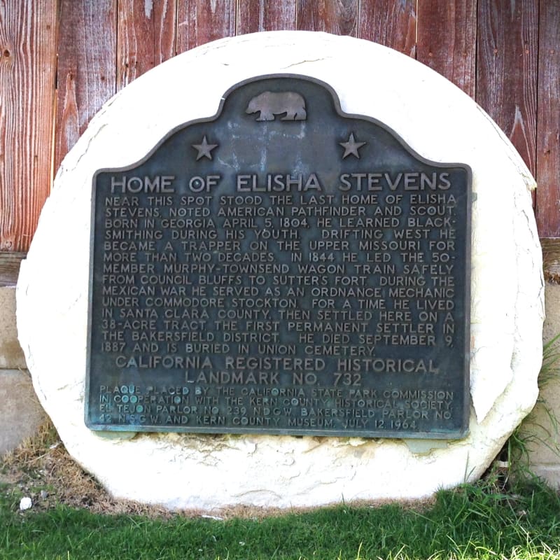 CHL #732 - Elisha Stevens Home State Plaque