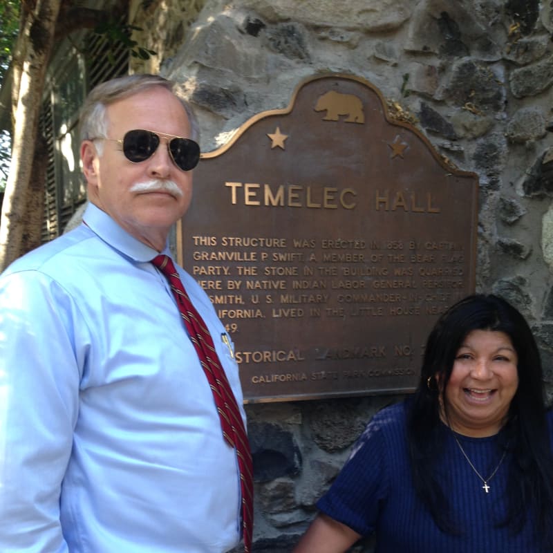 CHL #237 - Temelec Hall State Plaque on back wall