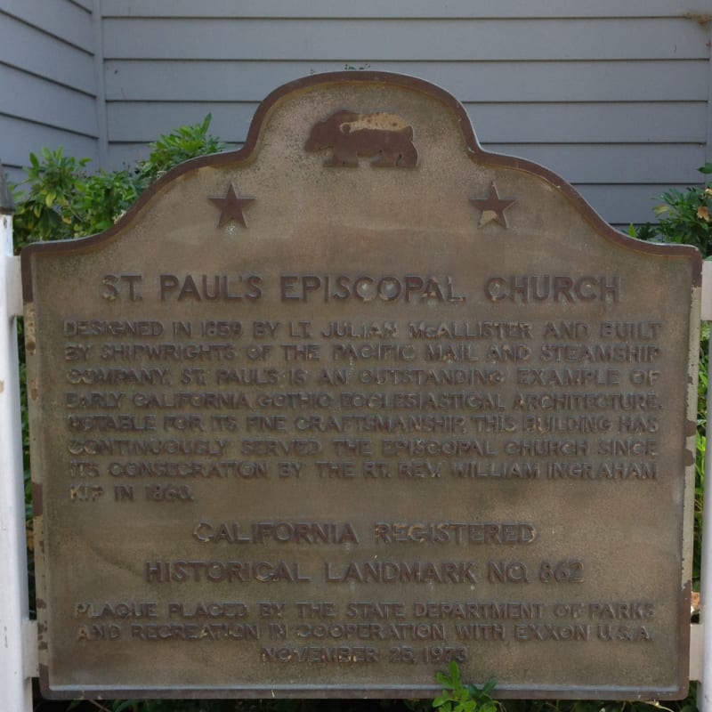 CHL #862 - St. Paul's Episcopal Church State Plaque