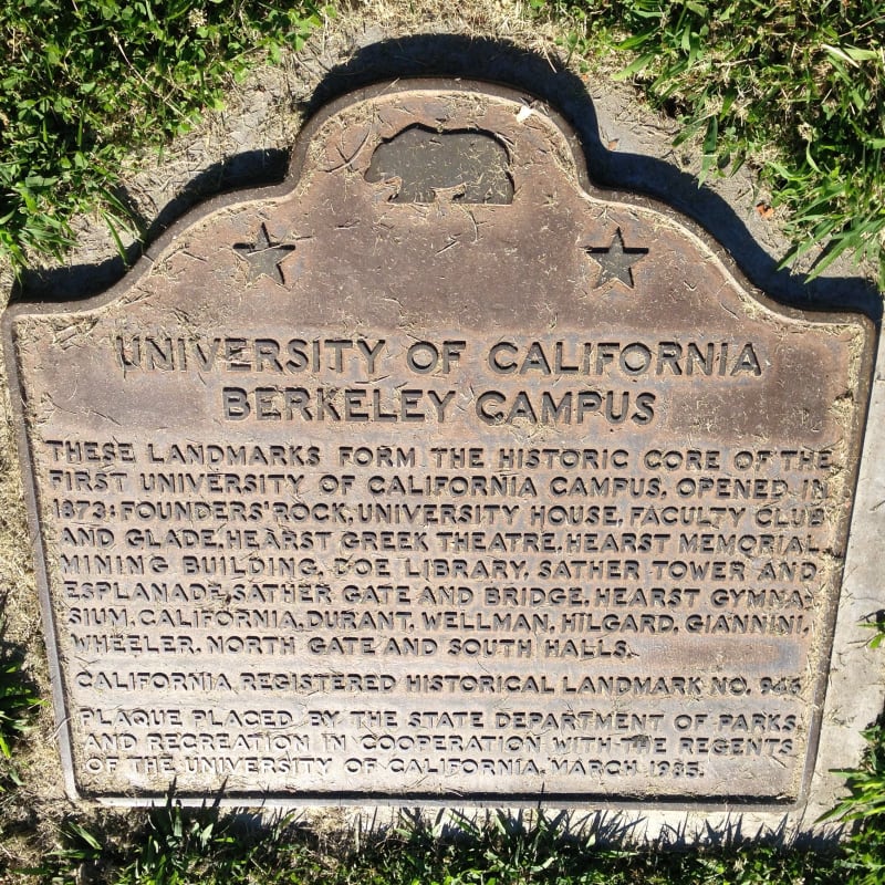 CHL #946  University of California, Berkeley State Plaque