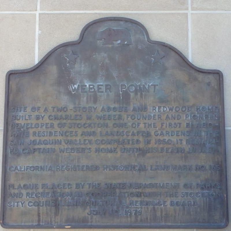 CHL #165  Weber Point State Plaque