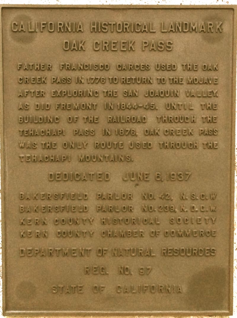 CHL #97 Oak Creek Pass Private Plaque