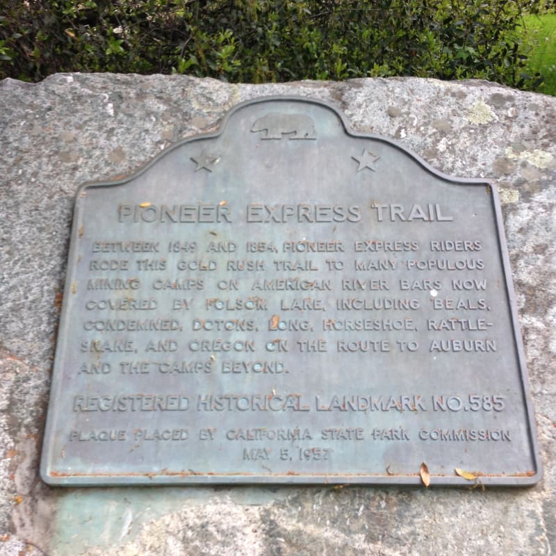 CSH #585 Pioneer Express Trail Plaque