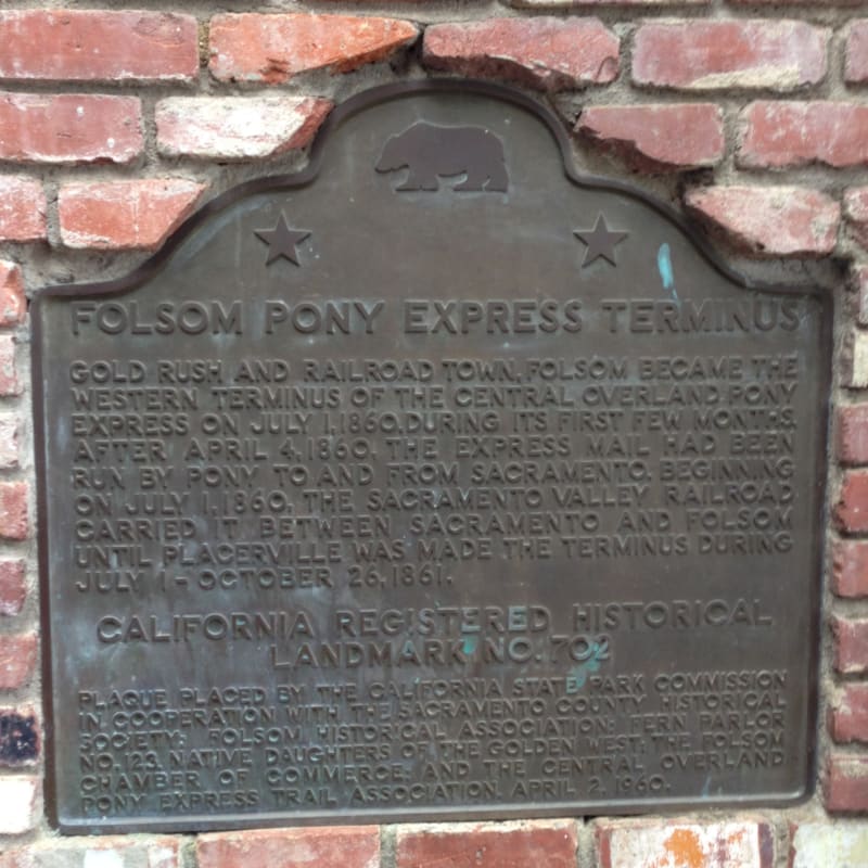 No. 702 Pony Express Route Plaque