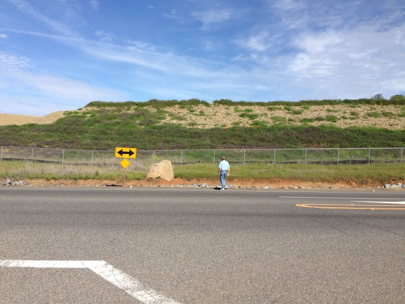 CHL #570 Negro Hill marker - The state plaque is missing.