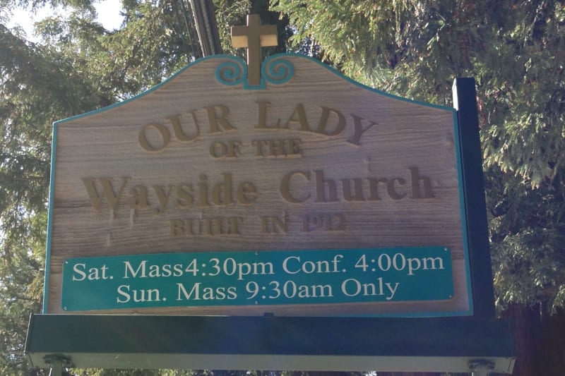 NO. 909 OUR LADY OF THE WAYSIDE, Street Sign