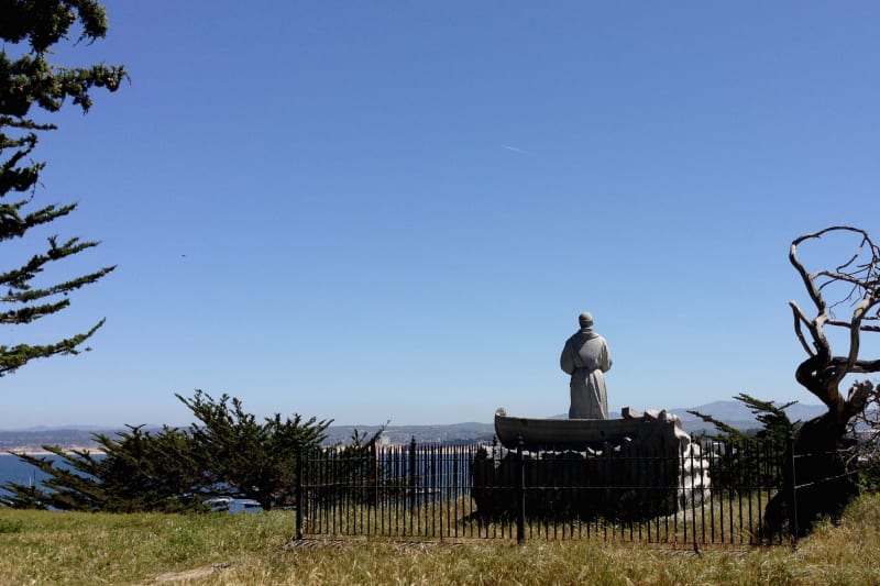 NO. 128 LANDING PLACE OF SEBASTIAN VIZCAINO AND FRAY JUNÍPERO SERRA, Statue