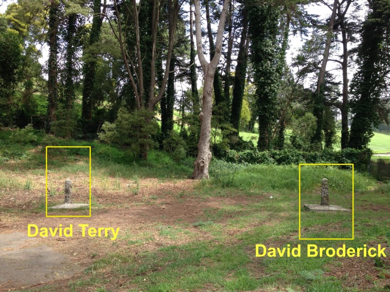 NO. 19 BRODERICK-TERRY DUELING PLACE, Duel Location