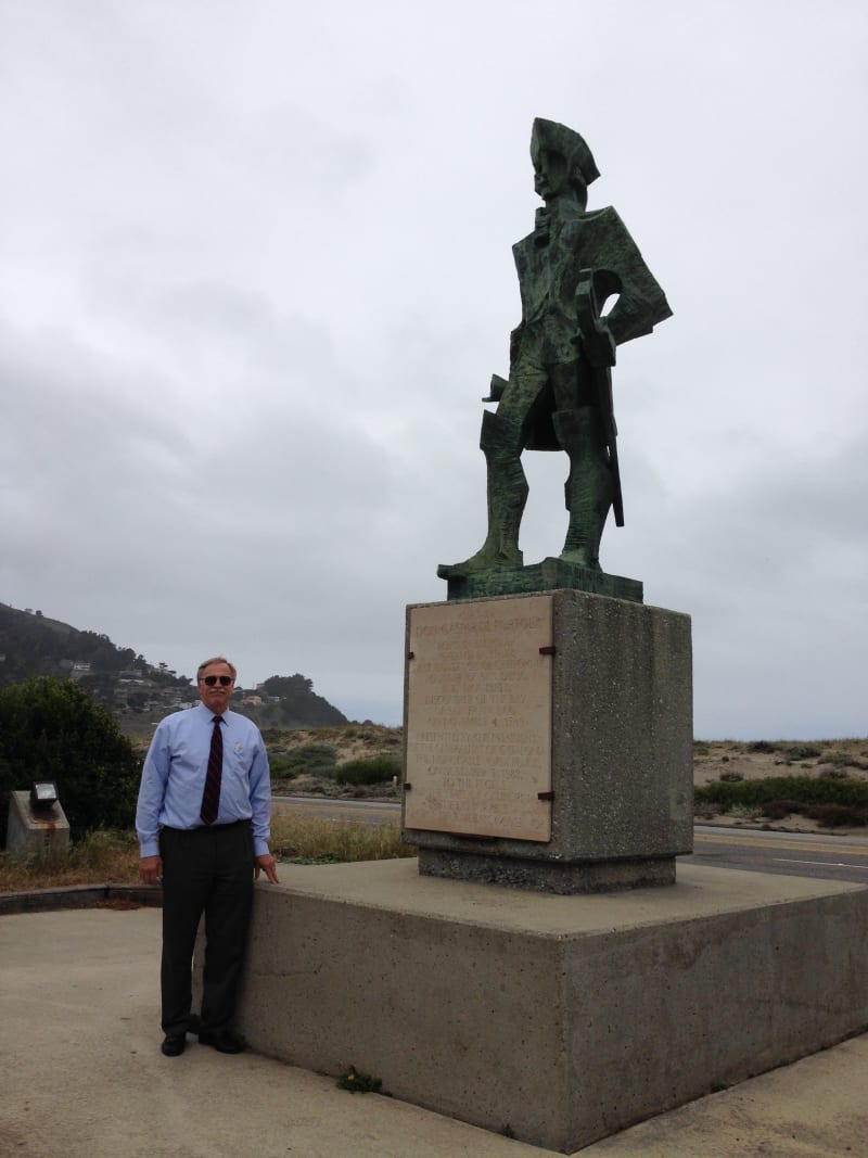 NO. 24 PORTOLÁ EXPEDITION CAMP, Statue of Gaspar de Portolà