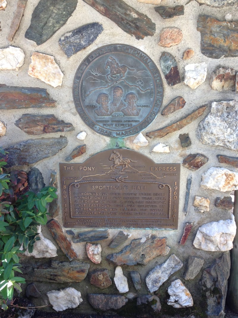 NO. 704 SPORTSMAN'S HALL OVERLAND PONY EXPRESS, Pony Express Plaques