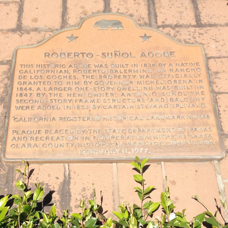 NO. 898 ROBERTO-SUÑOL ADOBE - State Plaque