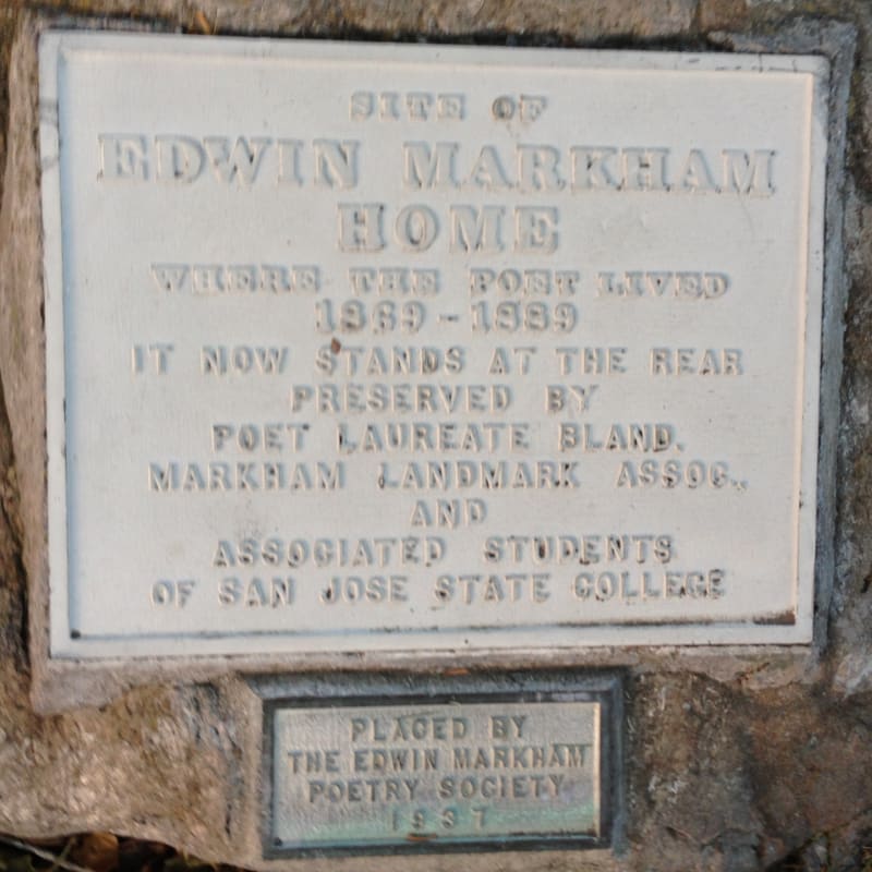 NO. 416 EDWIN MARKHAM HOME - Private Plaque at Original Site