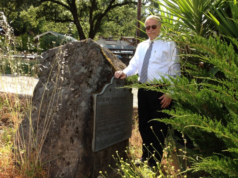 NO. 682 SITE OF YORK'S CABIN, CALISTOGA -  Marker