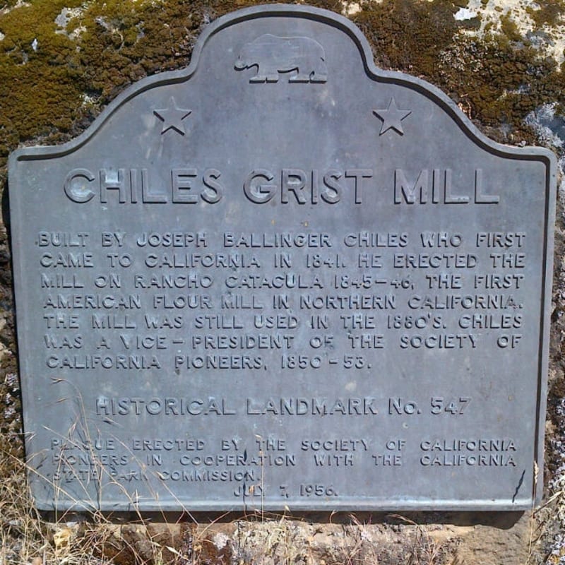 NO. 547 CHILES MILL - State Plaque