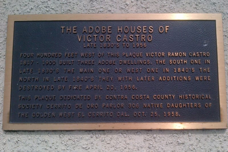 NO. 356 CASTRO HOME - Private  Plaque