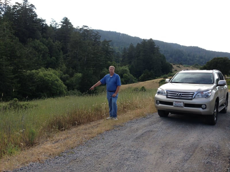 Park in the turnout next to the meadow approximately 4.1 mi south of Olema.