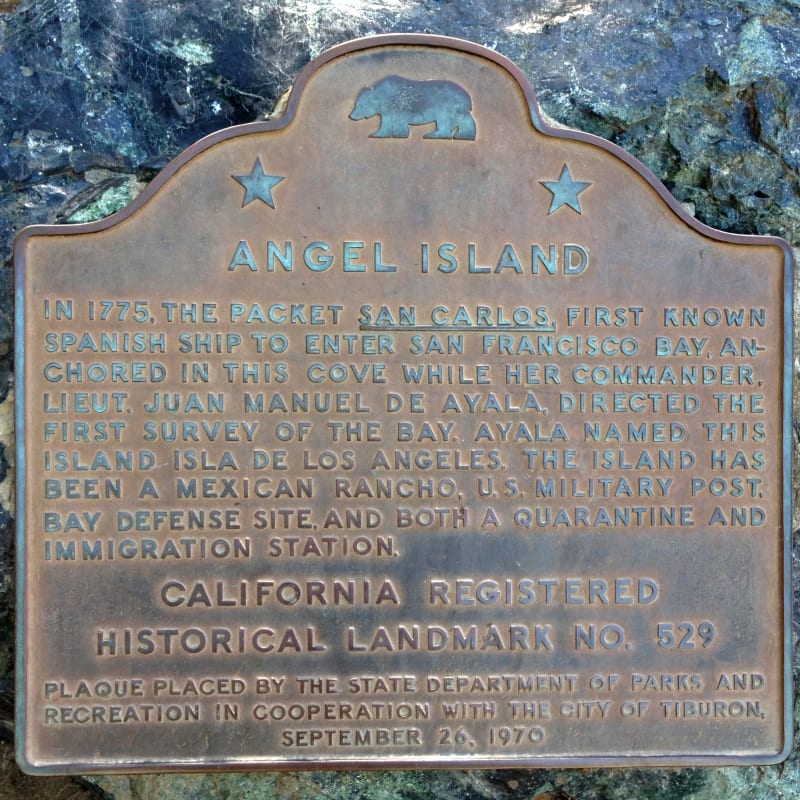 NO. 529 ANGEL ISLAND - State Plaque