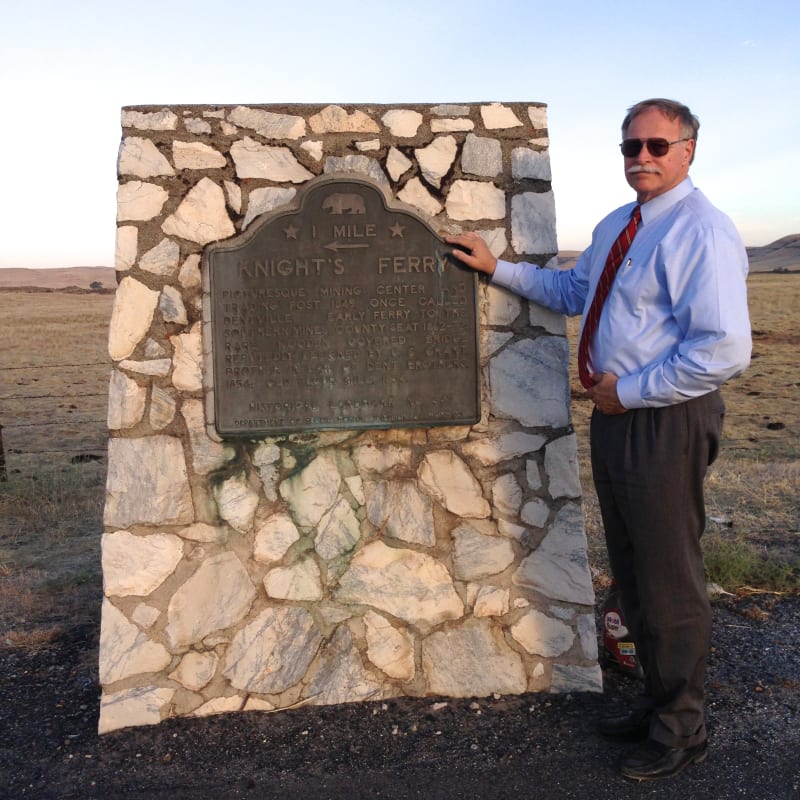 NO. 347 KNIGHTS FERRY - Marker is on CA 120, 150 feet SW of Kennedy Road