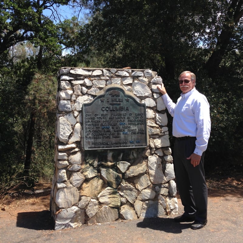 NO. 123 COLUMBIA - Marker on CA-49