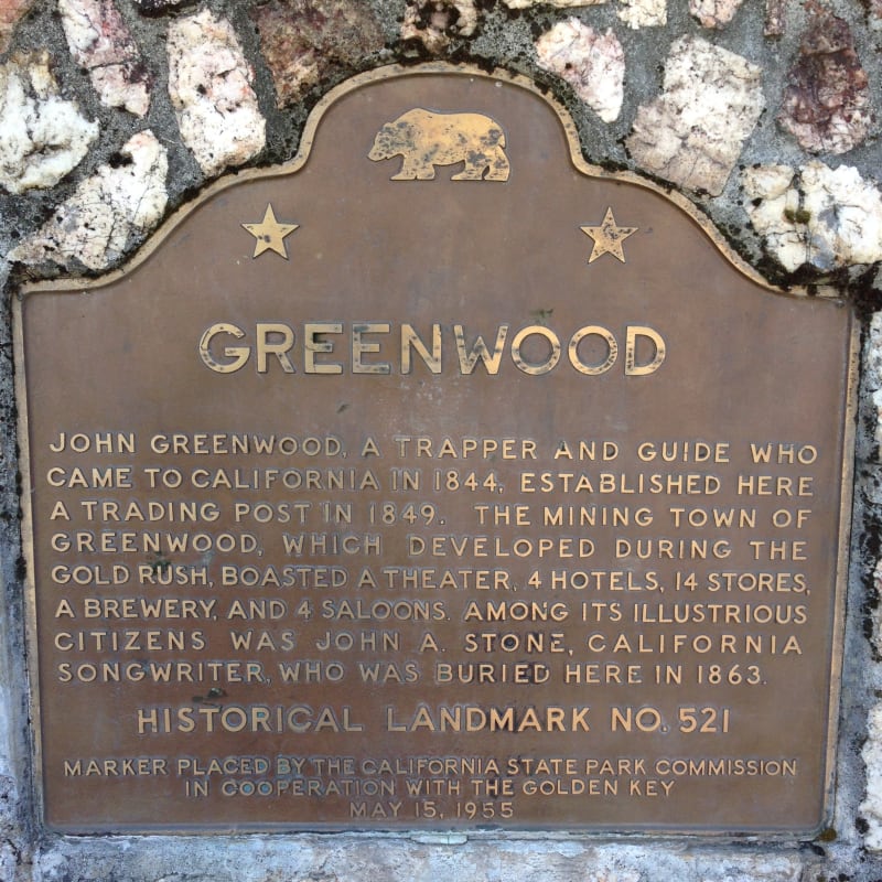 NO. 521 GREENWOOD - State Plaque