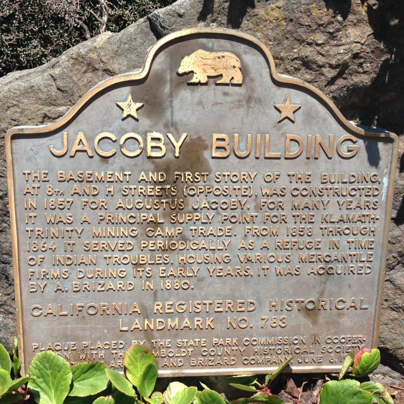 NO. 783 JACOBY BUILDING - State Plaque