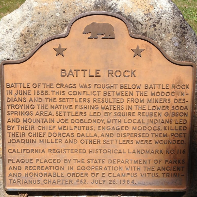 NO. 116 BATTLE ROCK - State Plaque