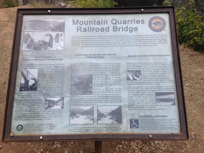 No. 1051 Mountain Quarries Railroad Bridge - (Placer)