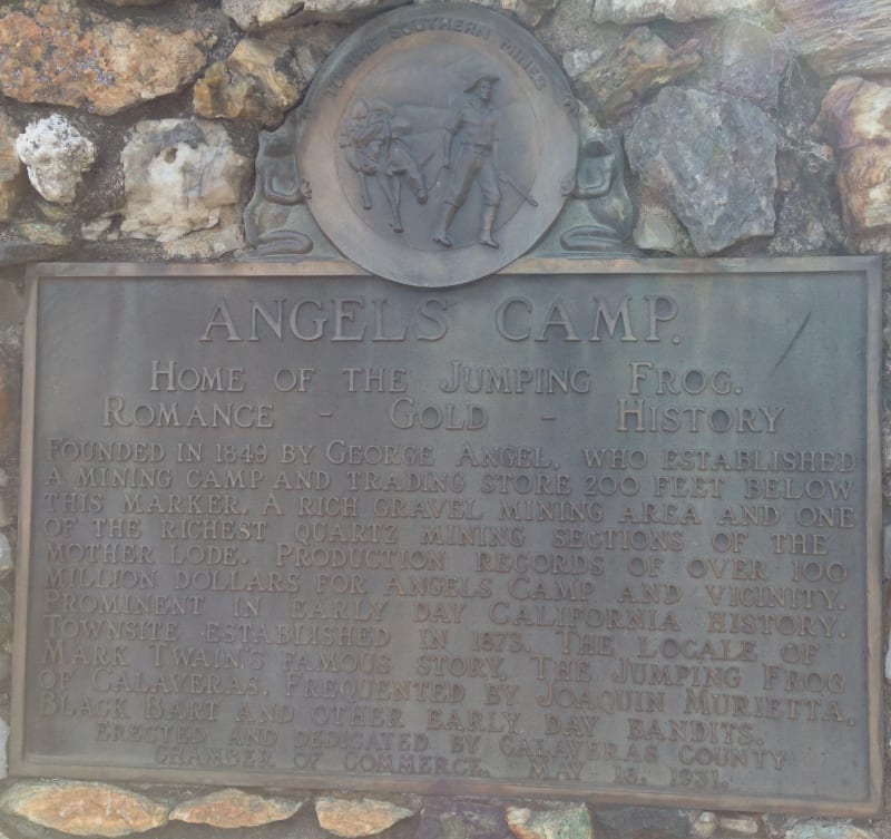 NO. 287 ANGELS CAMP - Private Plaque