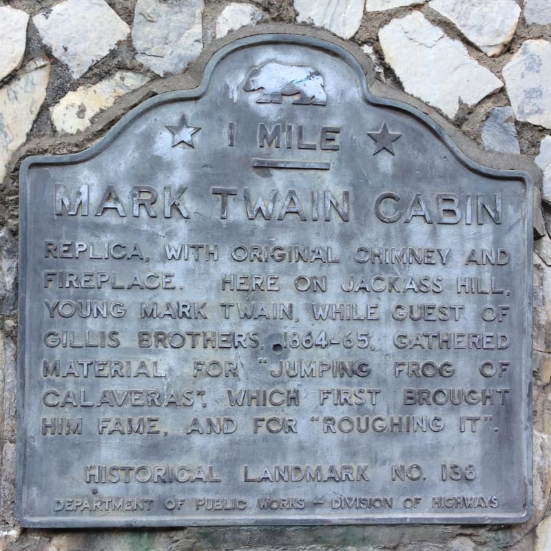 NO. 138 MARK TWAIN CABIN - Second State Plaque