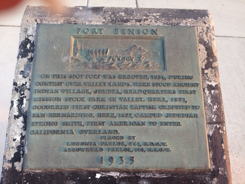 NO. 617 FORT BENSON - Plaque