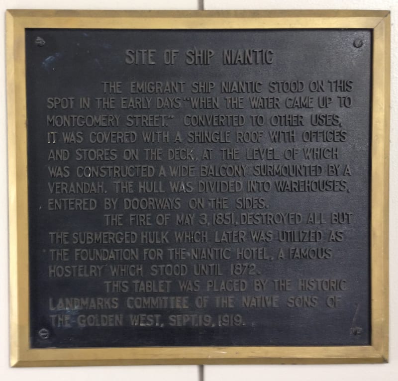 NO. 88 NIANTIC HOTEL (BUILDING) - Private Plaque