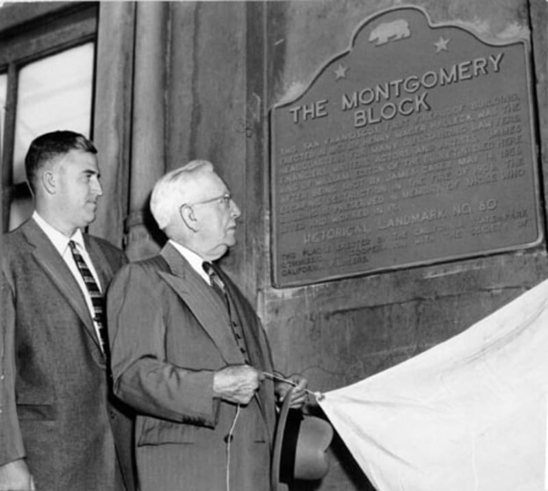 NO. 80 MONTGOMERY BLOCK - This man saved The Block from from being destroyed in 1906