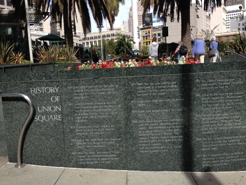 History of Union Square, San Francisco