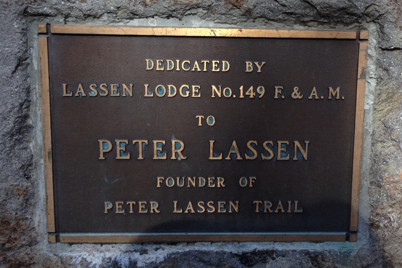 NO. 565 PETER LASSEN GRAVE - Private Plaque