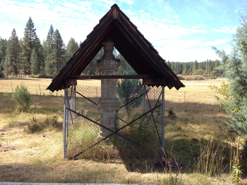 NO. 565 PETER LASSEN GRAVE - Old monument