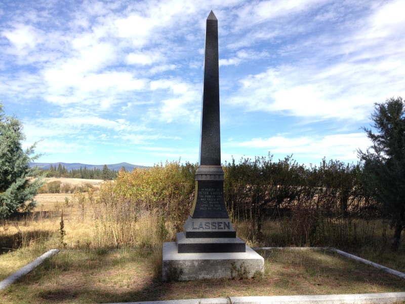 NO. 565 PETER LASSEN GRAVE - New monument