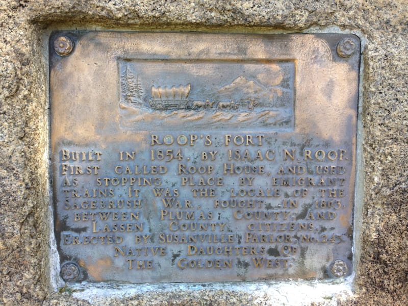 NO. 76 ROOP'S FORT - Private Plaque