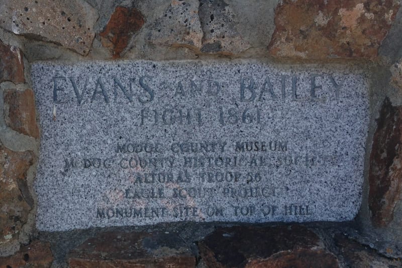 NO. 125 EVANS AND BAILEY FIGHT- Private Plaque