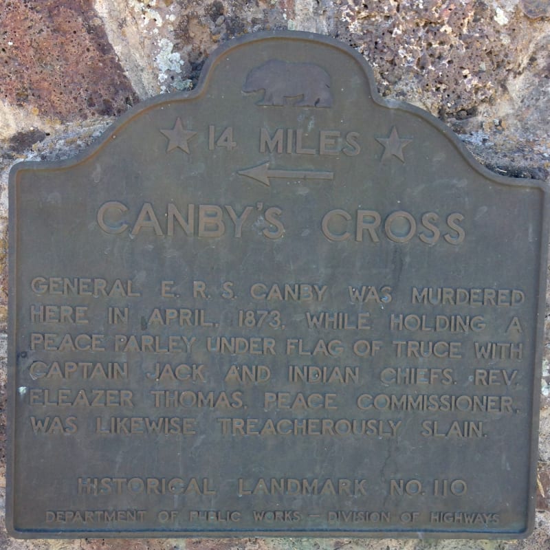 NO. 110 CANBY'S CROSS- Second State Plaque